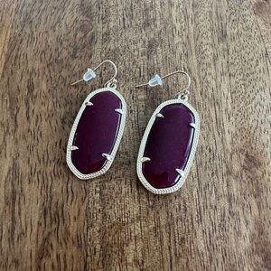 Burgundy Earrings